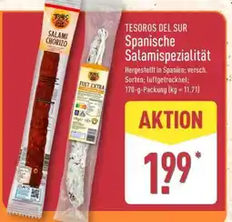 Aldi Nord TESOROS DEL SUR Spanische Salamispezialität Angebot