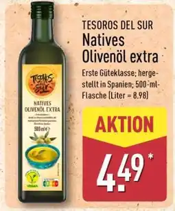 Aldi Nord TESOROS DEL SUR Natives Olivenöl extra Angebot
