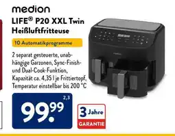 Aldi Süd medion LIFE P20 XXL Twin Heißluftfritteuse Angebot