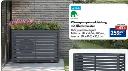 Aldi Nord Wärmepumpenverkleidung mit Blumenkasten Angebot