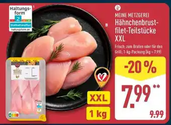 Aldi Nord MEINE METZGEREI Hähnchenbrustfilet-Teilstücke XXL Angebot