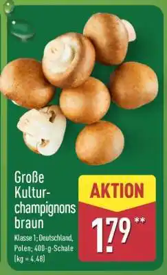 Aldi Nord Große Kultur-champignons braun Angebot