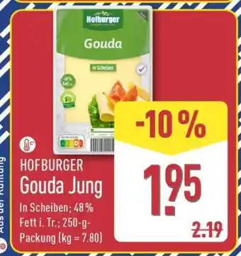 Aldi Nord HOFBURGER Gouda, jung Angebot