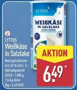 Aldi Nord LYTTOS Weißkäse in Salzlake Angebot