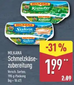 Aldi Nord MILKANA Schmelzkäsezubereitung Angebot