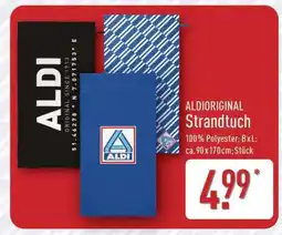 Aldi Nord ALDIORIGINAL Strandtuch Angebot