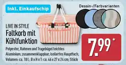 Aldi Nord LIVE IN STYLE Faltkorb mit Kühlfunktion Angebot