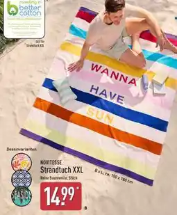 Aldi Nord NOVITESSE Strandtuch XXL Angebot