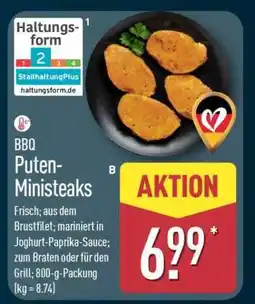 Aldi Nord BBQ Puten-Ministeaks Angebot