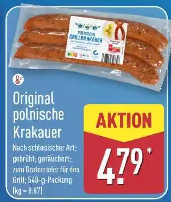 Aldi Nord Original polnische Krakauer Angebot