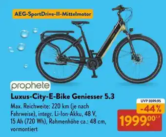 Aldi Nord Luxus-City-E-Bike Geniesser 5.3 Angebot