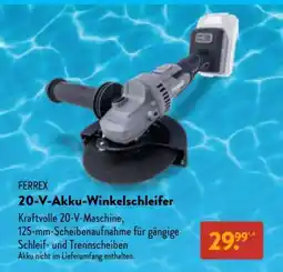 Aldi Nord 20-V-Akku-Winkelschleifer Angebot