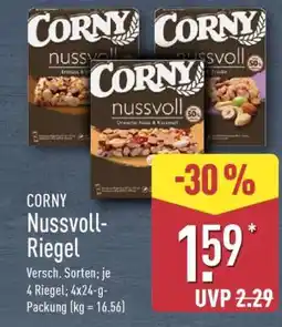 Aldi Nord CORNY Nussvoll-Riegel Angebot