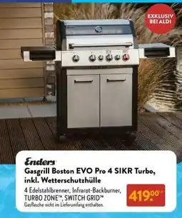 Aldi Nord Enders Gasgrill Boston EVO Pro 4 SIKR Turbo, inkl. Wetterschutzhülle Angebot