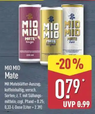 Aldi Nord Mio Mio Mate Angebot