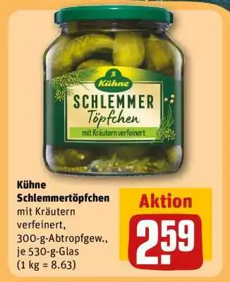 REWE Kühne Schlemmertöpfchen Angebot