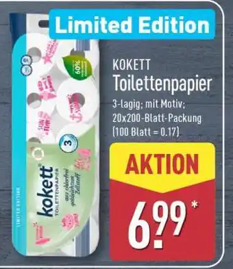 Aldi Nord KOKETT Toilettenpapier Angebot