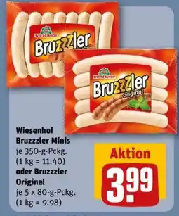 REWE Wiesenhof Bruzzzler Minis oder Bruzzzler Original Angebot