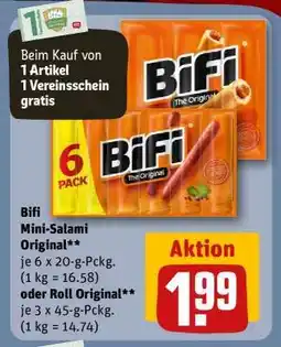 REWE BiFi Mini-Salami Original Angebot