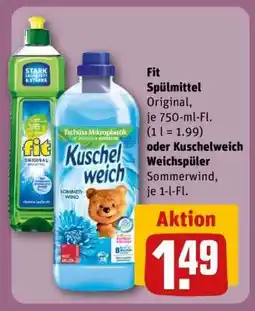 REWE FIT Spülmittel Original Angebot