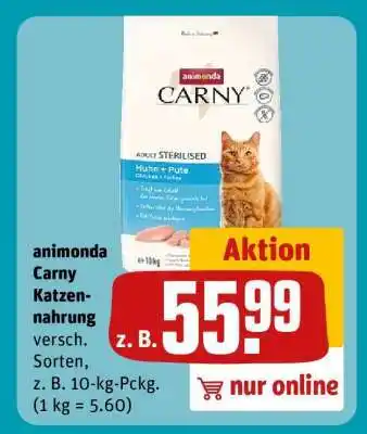 REWE animonda Carny Katzennahrung Angebot