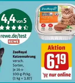 REWE ZooRoyal Katzennahrung Angebot