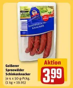 REWE Golßener Spreewälder Schinkenknacker Angebot
