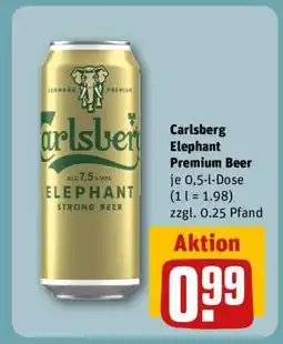 REWE Carlsberg Elephant Premium Beer Angebot