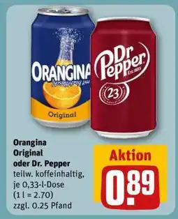 REWE Orangina Original oder Dr. Pepper Angebot