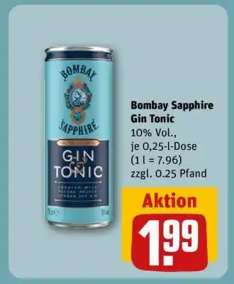 REWE Bombay Sapphire Gin Tonic Angebot