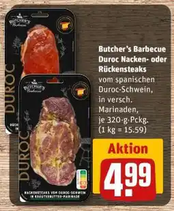REWE Butcher's Barbecue Duroc Nacken- oder Rückensteaks Angebot