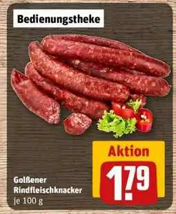 REWE GOLßENER Rindfleischknacker Angebot