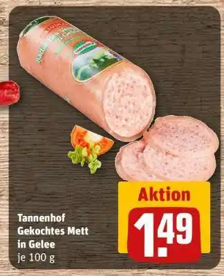 REWE Tannenhof Gekochtes Mett in Gelee Angebot