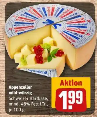 REWE Appenzeller mild-würzig Angebot
