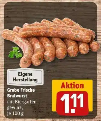 REWE Grobe Frische Bratwurst Angebot