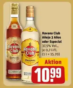 REWE HAVANA CLUB Añejo 3 Años oder Especial Angebot