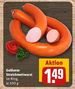 REWE Golßener Streichmettwurst Angebot
