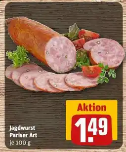 REWE Jagdwurst Pariser Art Angebot
