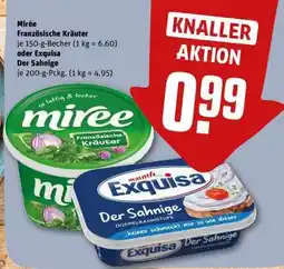 REWE Mirée Französische Kräuter oder Exquisa Der Sahnige Angebot