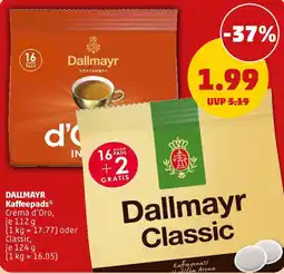 PENNY DALLMAYR Kaffeepads Angebot