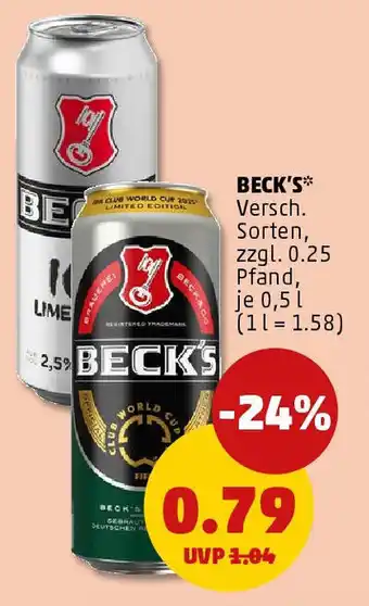 PENNY Beck's Angebot