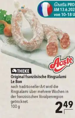 CITTI Markt Aoste Original französische Ringsalami Le Bon Angebot