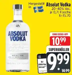 Edeka Absolut Vodka Angebot