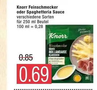 Marktkauf Knorr Feinschmecker Oder Spaghetteria Sauce 250ml Beutel Angebot