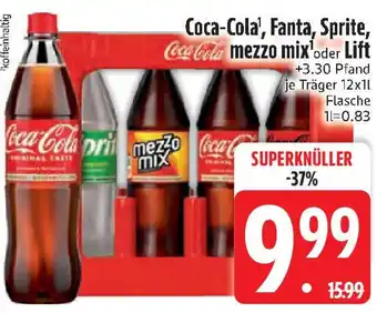 Edeka Coca-Cola, Fanta, Sprite, Coca-Cola mezzo mix oder Lift Angebot