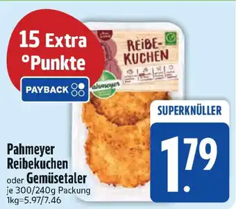 Edeka Pahmeyer Reibekuchen oder Gemüsetaler Angebot