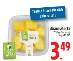Edeka OBST WERK Ananasstücke Angebot