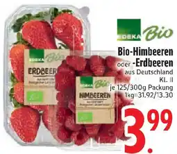 Edeka Bio-Himbeeren oder -Erdbeeren Angebot