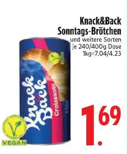 Edeka Knack&Back Sonntags-Brötchen Angebot