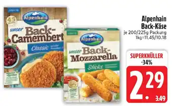 Edeka Alpenhain Back-Käse Angebot